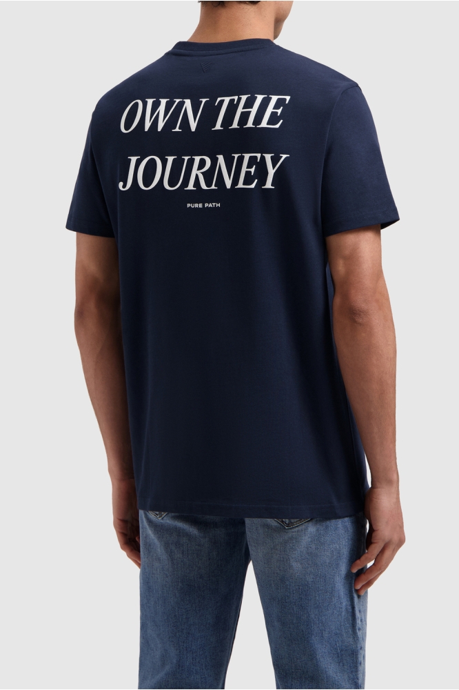 REGULAR FIT T SHIRT 25010108 07 NAVY